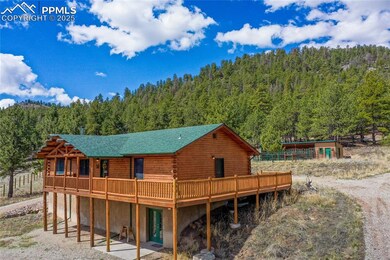 Cabin on 40 acres with its own loafing shed, hay b