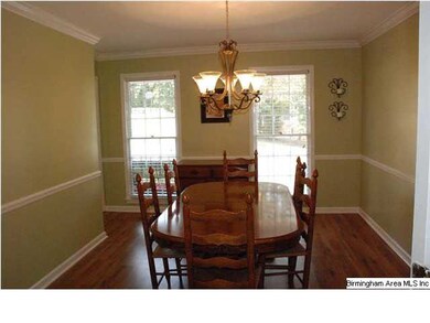 The dining room looking toward the front of the ho