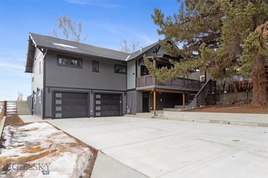 Back side of house going into double garage.
