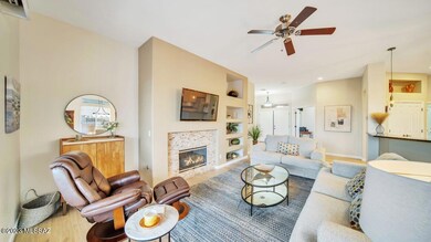 Cozy fireplace