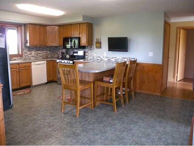 Kitchen. The 12 x17  kitchen is freshly painted wi