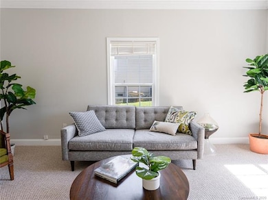 Living Room at 35 Wilmington Street located in West Asheville. This is a 3 Bedroom, 2 Bathroom, 1088 SQ FT home that is move-in ready.