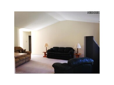 Vaulted ceilings make the great room even more 