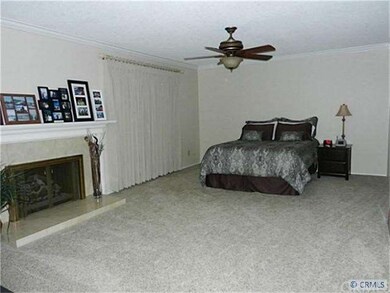 Spacious Master Bedroom with Fireplace