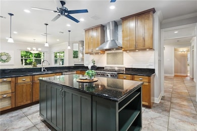 Kitchen with island