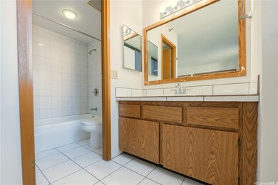 Master vanity and bathroom.