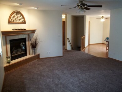 View from front entry towards the dining area.