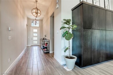 Beautiful wood tile throughout the main living are
