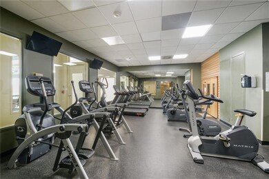 Modern fitness equipment.