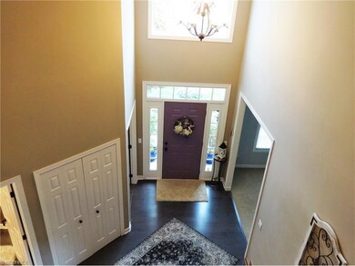 Gracious 2 story Foyer with split staircase.
