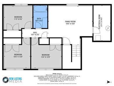Bi - Level Floor Plan - Lower Level
