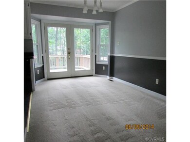 Dining area off of kitchen and living room, French