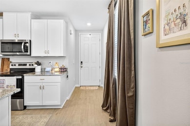 Entryway leading into the kitchen and great room.