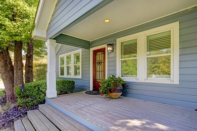 Front Door with Covered Porch