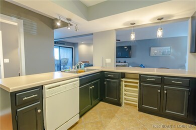 Spacious kitchen with plenty of counter space.