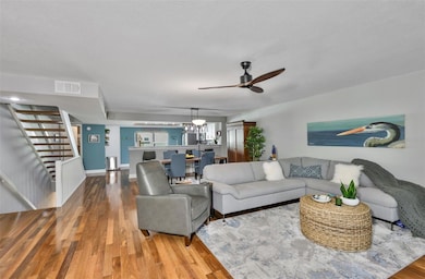 Beautiful hardwood floors in this open concept.