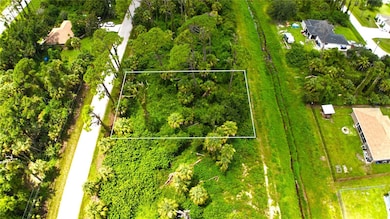 Residential building lot on Bartigan Ave, North Port. View to the west.