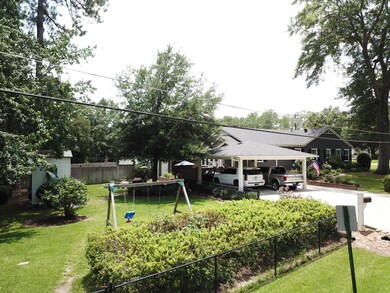 Fenced yard