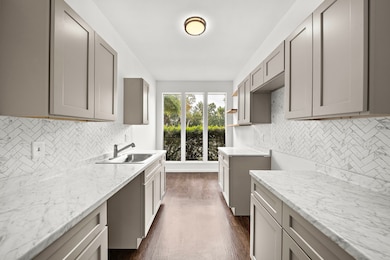 Recently updated kitchen featuring big windows for