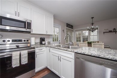stunning kitchen with eat-in space, granite counte