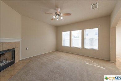 Living Room with wood or gas burning fireplace