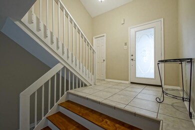 Front entry.  Step down to living areas or up to b