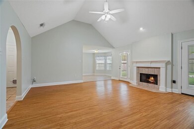 View looking into the living and kitchen area from