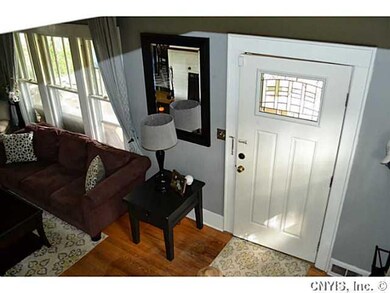 Foyer New front door w/ leaded glass greets you