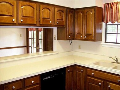 Kitchen. Lots of counter space and view of the bre