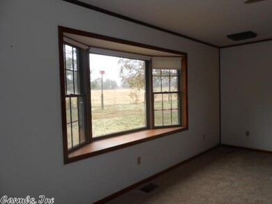 Bay window in living room
