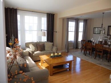 Living room with hardwood floors