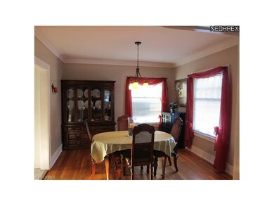 Dining room looking from living room. Kitchen to the left