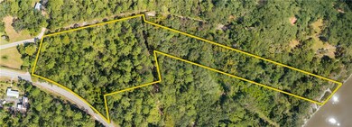 Yellow Boundary of Bird's Eye View of Entire Property
