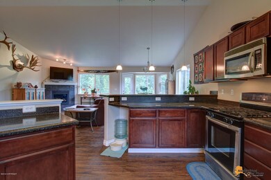 Kitchen open to Dining and Living Rms