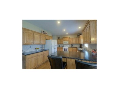 Gas range in kitchen