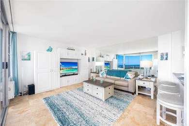 Living room with AC unit