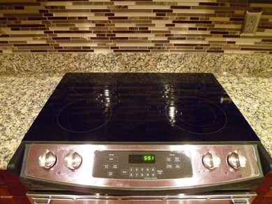 Kitchen Range and Decorative Backsplash