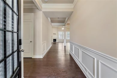 Gleaming floors and lots of trim
