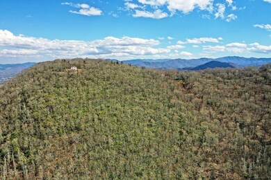 Drone photo looking straight at lot