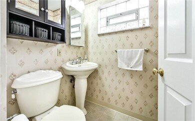 Half bathroom on main level.