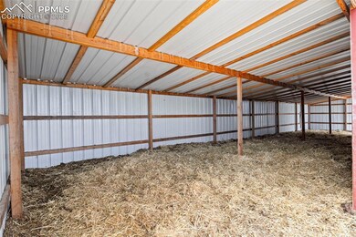 View of horse barn