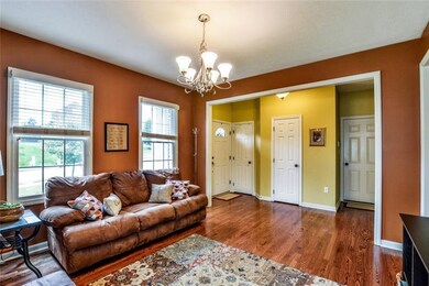 The foyer leads to an amazing open floor plan.