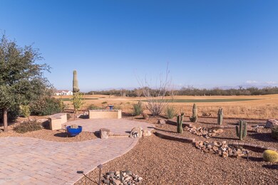 Back seating area with golf course views