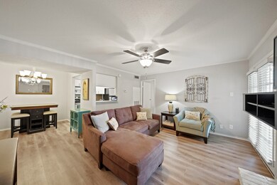 The cozy living room is a very inviting space for