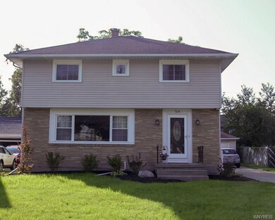 Maintenance free vinyl siding.
