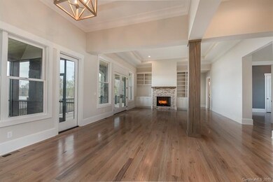 Open concept: view from dining area into the livin