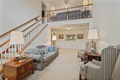 The vaulted ceiling adds to the openness...