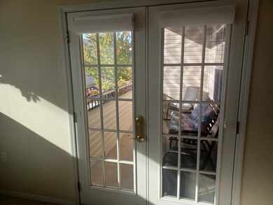French doors to balcony
