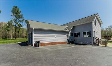 Rear left side of home