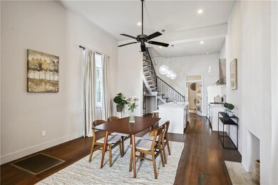 spacious dining area